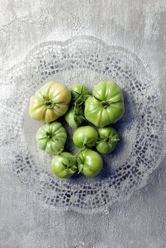 Batch of green tomatoes