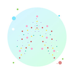 Healthy lungs medicine connected model. Triangle connected dots point. Online doctor World Tuberculosis day modern innovative technology vector illustration. Abstract human lung with dots and lines.