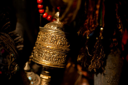 Tibetan Buddhist Om Mani Prayer Wheel
