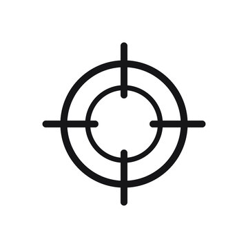Focus icon, line vector symbol