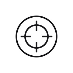 Focus icon, line vector symbol