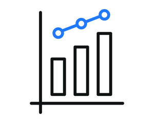 business graph icon vector illustration