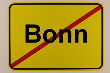 Grafische Darstellung des Ortseingangsschildes der Stadt Bonn