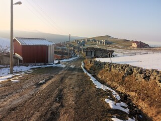 Dorf in Hochebene von Trabzon Türkei