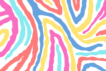 Vector abstract animalistic background. Freehand illustration of zebra skin print