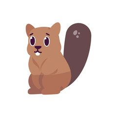 Isolated cartoon of a squirrel - Vector illustration