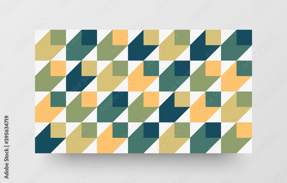 Wall mural abstract geometric vector pattern design. texture illustration background.