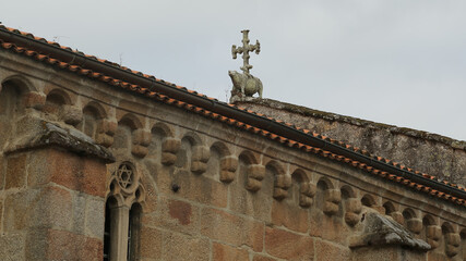 Obraz premium Iglesia de Santa María de Azougue, Betanzos, La Coruña, Galicia, España