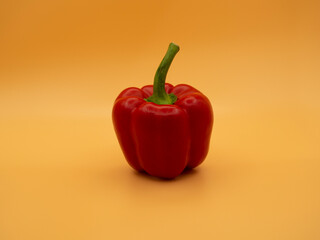 Red pepper on a gold fortune background