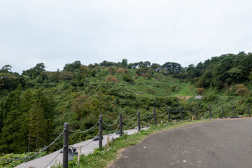 Fototapeta na wymiar 春日山城からの景色