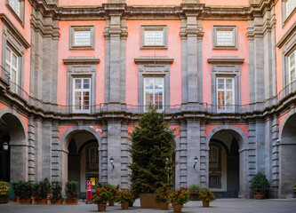 Fototapeta na wymiar The Capodimonte royal palace in Naples, Italy