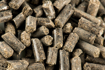 Fertiliser pellet isolated on white background