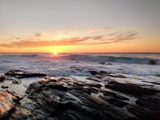 Fototapeta premium sunset over the sea