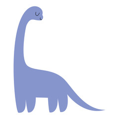 sticker of a dinosaur of blue color