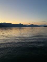 sunset over the sea