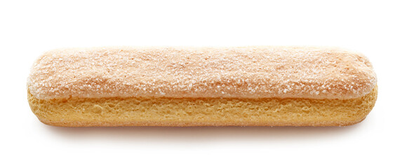 Ladyfinger cookie isolated on white background