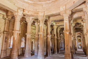 Jami Masjid mosque in Champaner historical city, Gujarat state, India