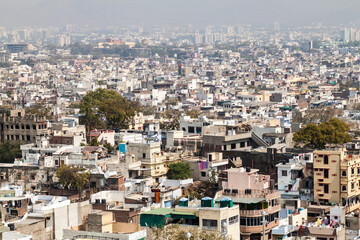 Aerial view of Udaipur, Rajasthan state, India