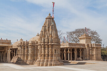 Fototapeta na wymiar Sri Sat Bis Deori Jain temple at Chittor Fort in Chittorgarh, Rajasthan state, India