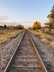 Obraz premium railway in the countryside