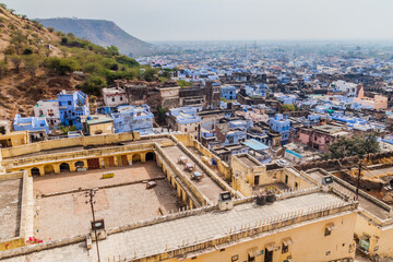 Fototapeta premium Aerial view of Bundi, Rajasthan state, India