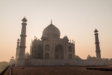 Sunrise at Taj Mahal in Agra, India