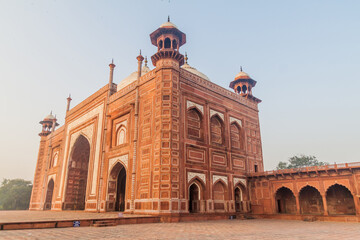 Mosque at Taj Mahal in Agra, India