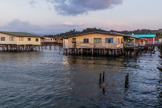 Tanjung Aru Water Village Near Kota Kinabalu, Sabah, Malaysia