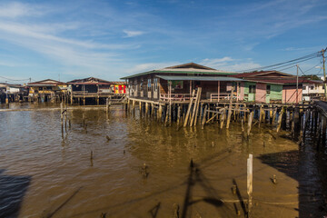 Kampong Ayer water village in Bandar Seri Begawan, capital of Brunei