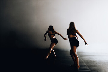 Fototapeta na wymiar Modern artistic ballet