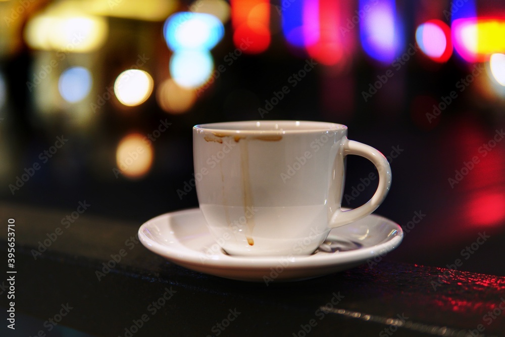 Wall mural cup of coffee on the table