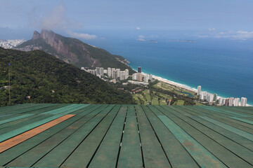 Take-off ramp for hang gliding and paragliding overlooking the beach