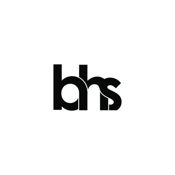 bhs letter original monogram logo design
