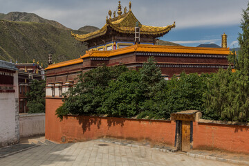 Obraz premium Labrang Monastery in Xiahe town, Gansu province, China