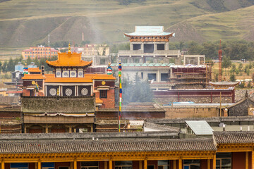 Labrang Monastery in Xiahe town, Gansu province, China
