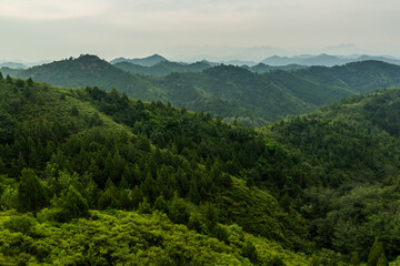 Mountains near Gubeikou, Hebei province, China.