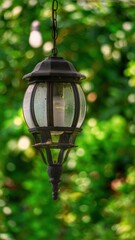 old lamp in the garden