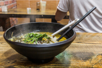 Bowl of Chongqing beef noodles
