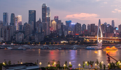 Skyline of Chongqing with Yangtze river, China