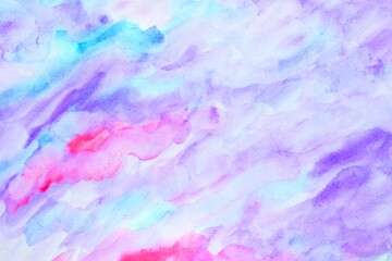 abstract watercolor background with purple, blue and red