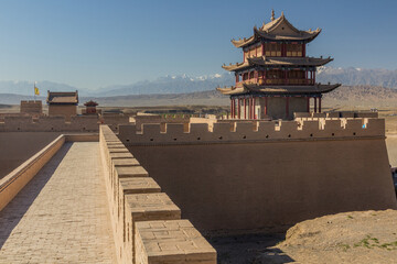 Tower of Jiayuguan Fort, Gansu Province, China