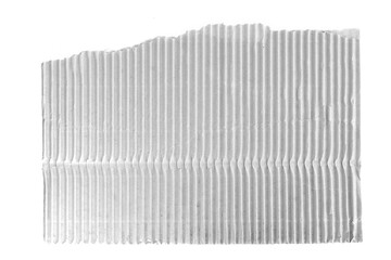 cardboard torn edge. cardboard background isolated on white. Piece of corrugated cardboard torn, isolated on white background. Cardboard texture ragged edge. 