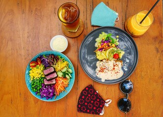 salad with vegetables