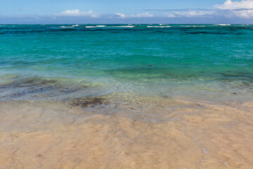 Turquoise sea at Bavaro beach, Dominican Republic