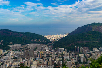 Obraz premium Panoramic view o Rio de Janeiro City on Summer