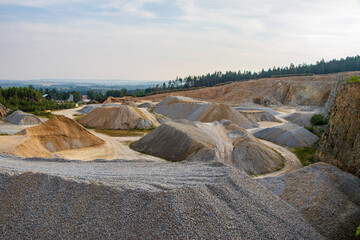 Stone quarry landscape