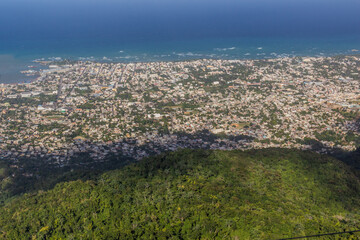 Obraz premium Aerial view of Puerto Plata, Dominican Republic