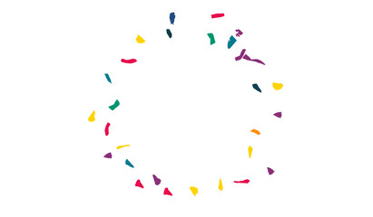 Orange Elements Decoration White Background. 