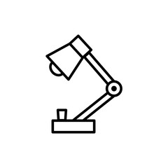 Table lamp line icon. simple design editable. design vector illustration