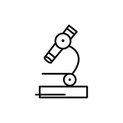 Microscope line icon. education symbol. simple design editable. design vector illustration